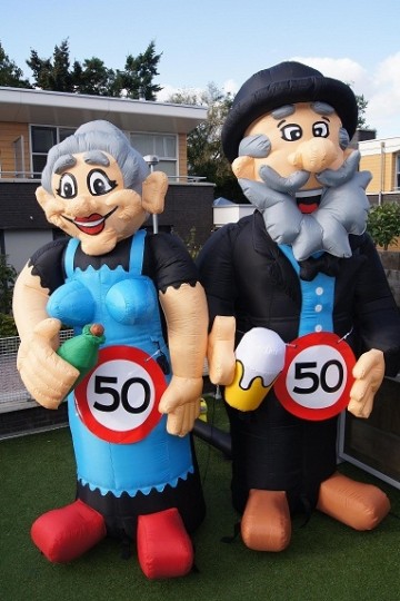 Abraham en Sara als stel huren