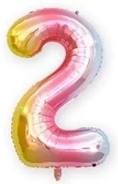 Ballonnen cijfers rainbow2