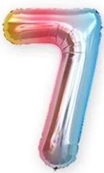 Ballonnen cijfers rainbow7