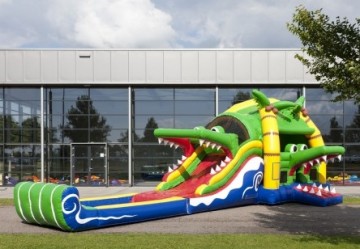 Springkussen krokodil