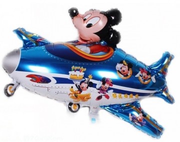 Vliegtuig ballon blauw